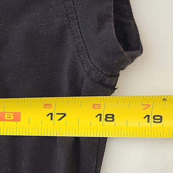 Athleta Black V-Neck Athletic Top Ruched Side Stretch Shirt Womens M - Picture 7 of 10